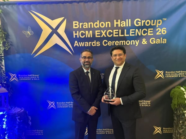Award ceremony at Brandon Hall HCM Excellence 26 Gala