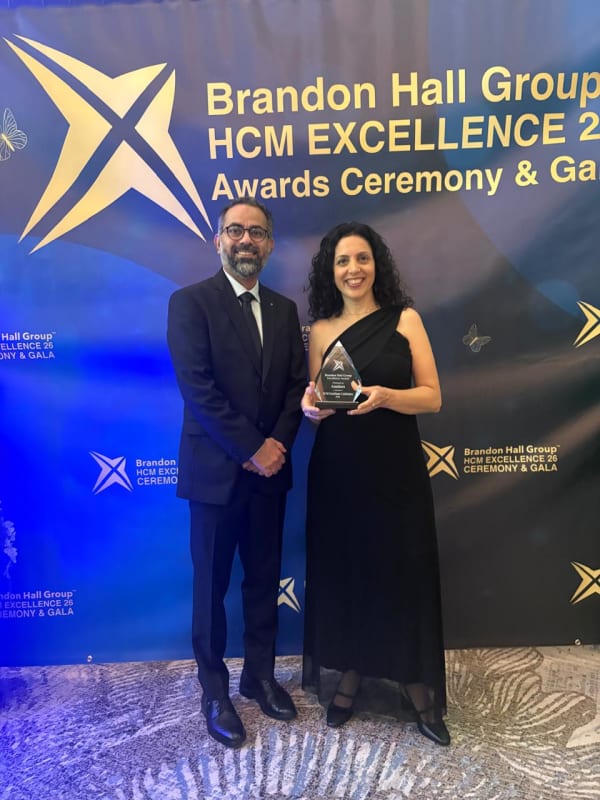 Award ceremony at Brandon Hall HCM Excellence 26 Gala