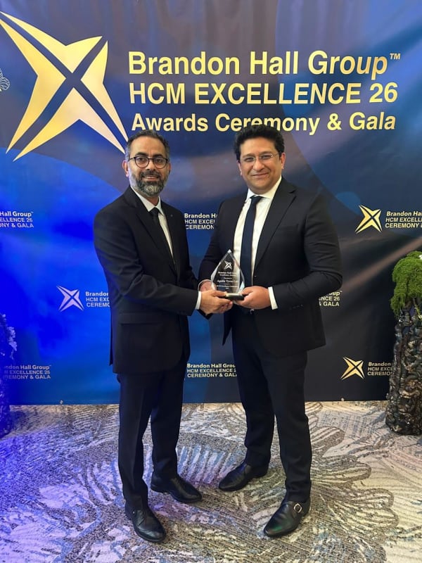 Award ceremony at Brandon Hall HCM Excellence 26 Gala