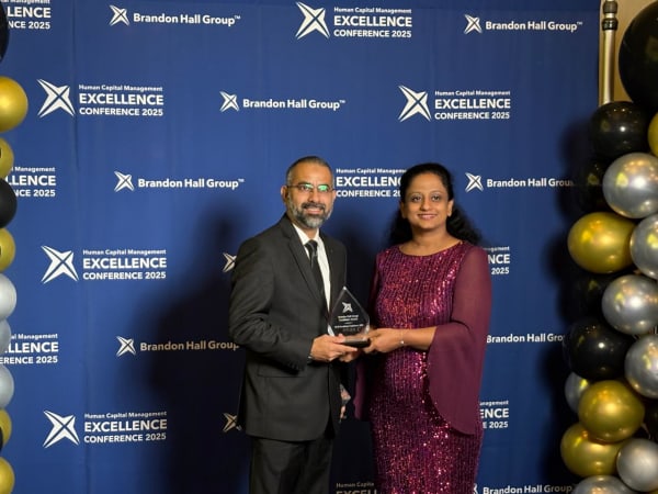 Award ceremony at Brandon Hall HCM Excellence 26 Gala