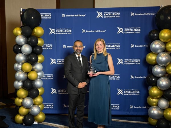 Award ceremony at Brandon Hall HCM Excellence 26 Gala