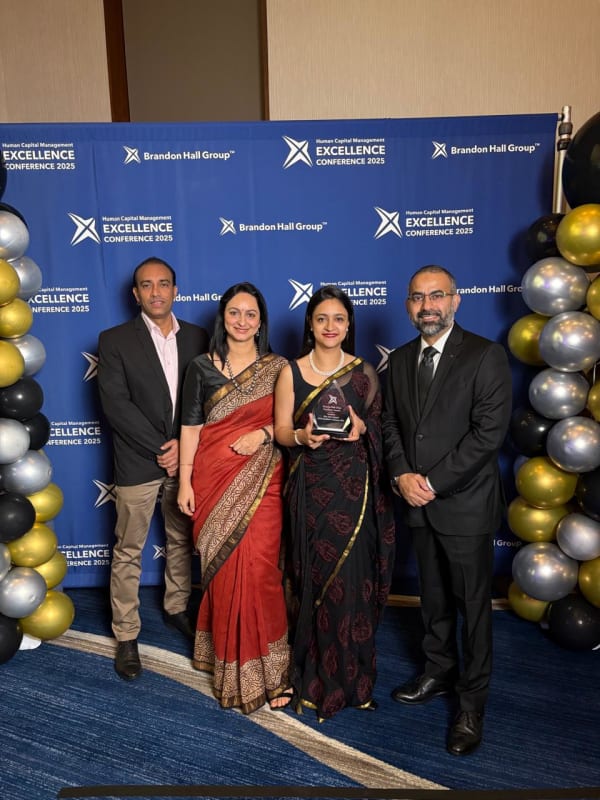 Award ceremony at Brandon Hall HCM Excellence 26 Gala