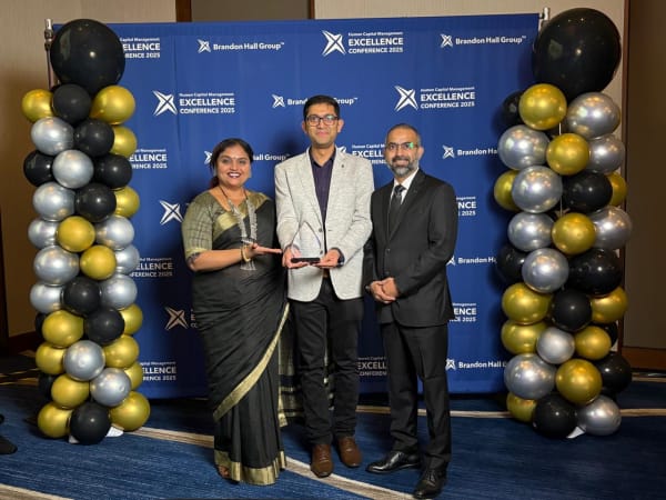 Award ceremony at Brandon Hall HCM Excellence 26 Gala